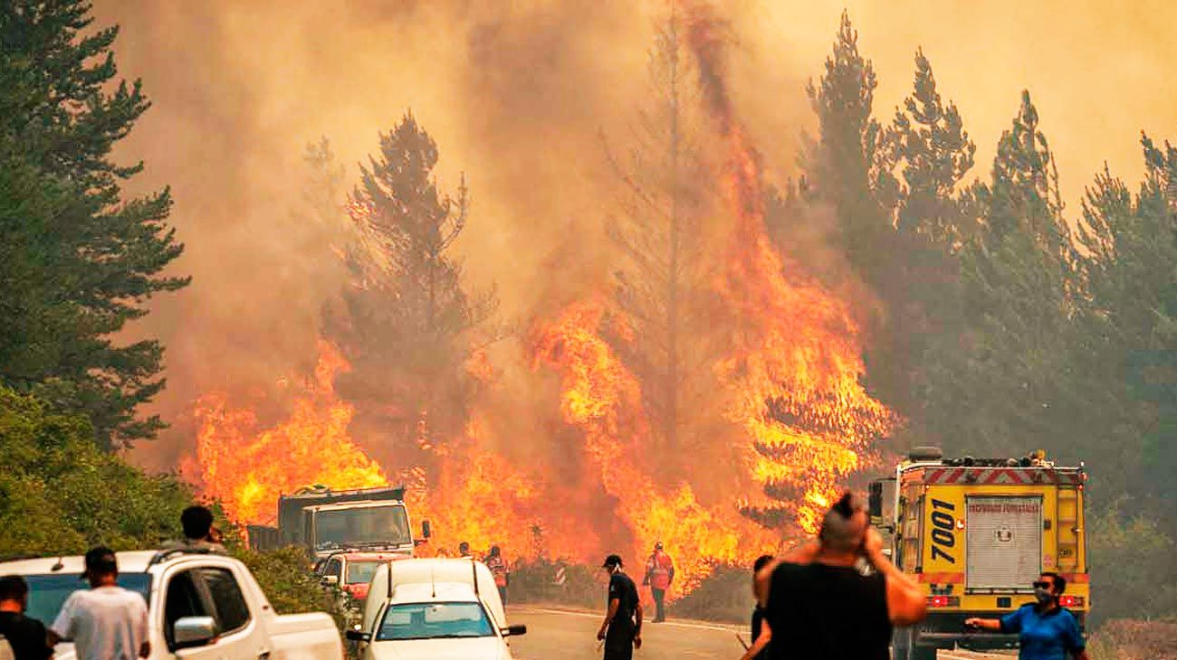 Se reactivaron incendios en Chubut: evacuados y esperanza de lluvias
