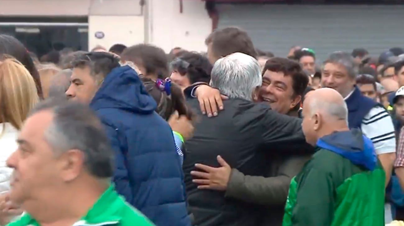 En Luján el Frente Sindical opositor mostró su poder y su cercanía al Papa