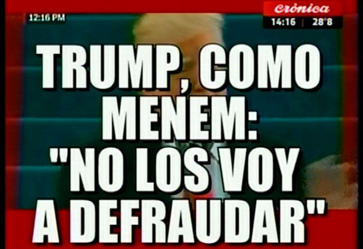 Con sus placas, Crónica cubrió de acidez e ironía la asunción de Trump