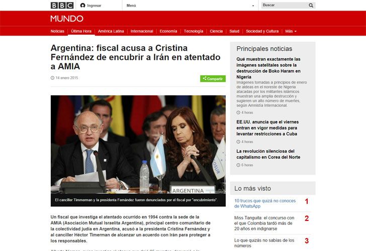 El mundo habló del pedido de indagatoria a CFK
