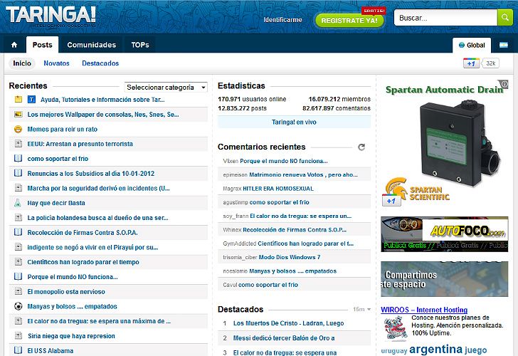 Peligra Taringa por una ley española