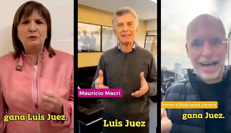 Bullrich, Macri y Larreta piden que voten a Luis Juez en Córdoba