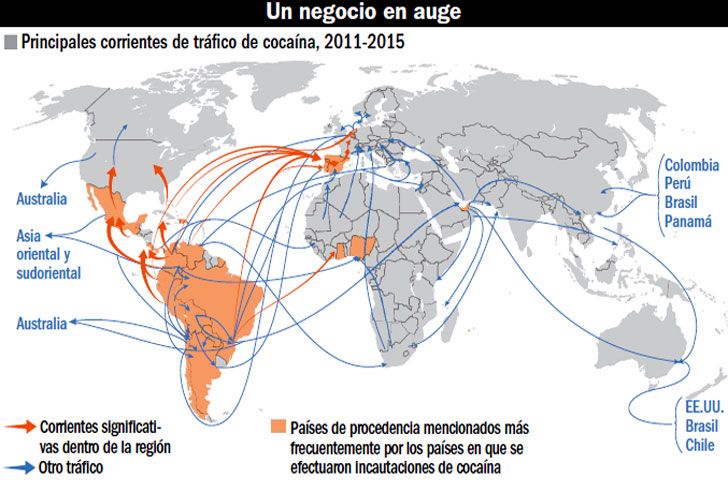 El mercado global de cocaína vuelve a atravesar un momento “floreciente”