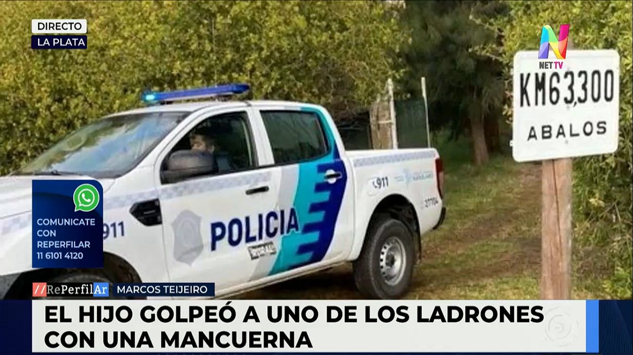 La Plata: padre e hijo mataron a dos delincuentes con un hacha y una mancuerna