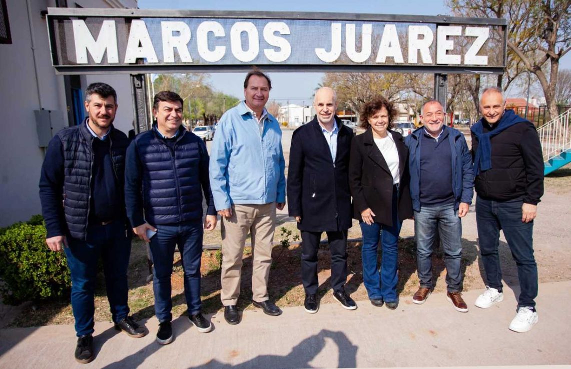 JXC celebró victoria electoral en Marcos Juárez, el "Km 0 del cambio" antes de 2023