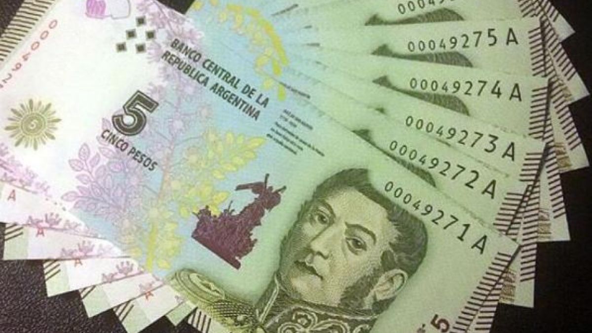Extienden el plazo de circulación de los billetes de $5