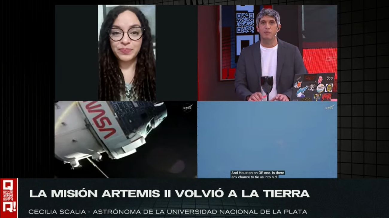 "Como una piedra que cae libremente": en QR, Cecilia Scalia analizó el perfecto retorno de la misión Artemis II