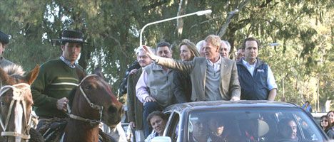 Cerca del campo, De Narváez desafió a Néstor Kirchner