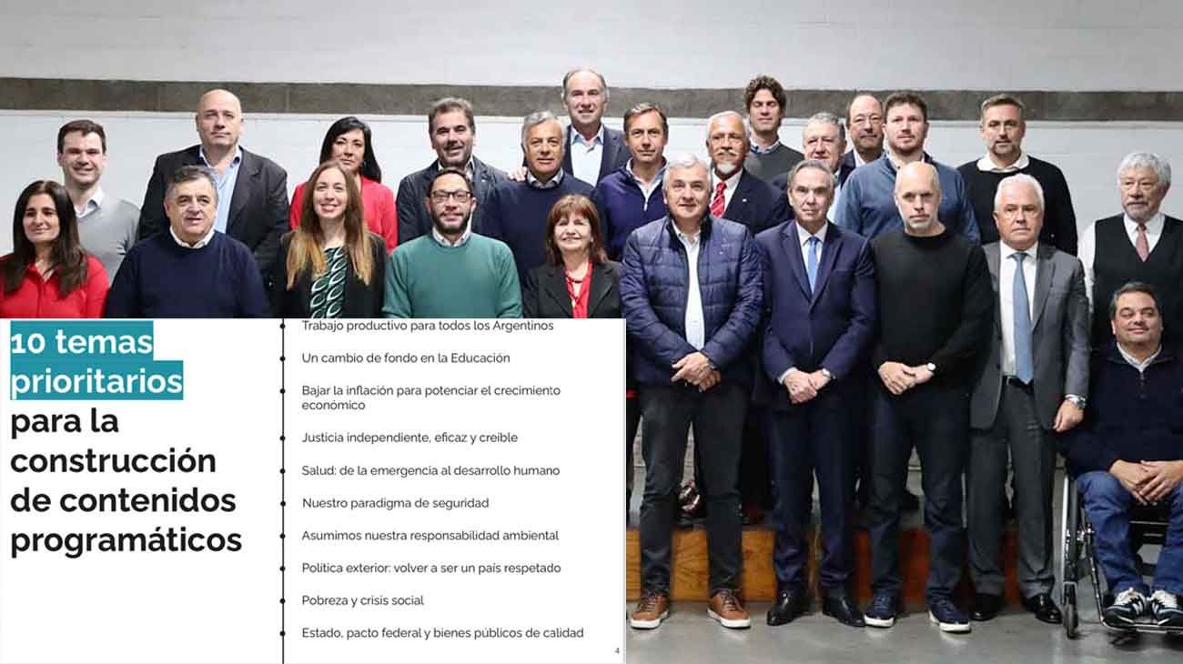 JxC prepara un dossier con diez ejes para los candidatos