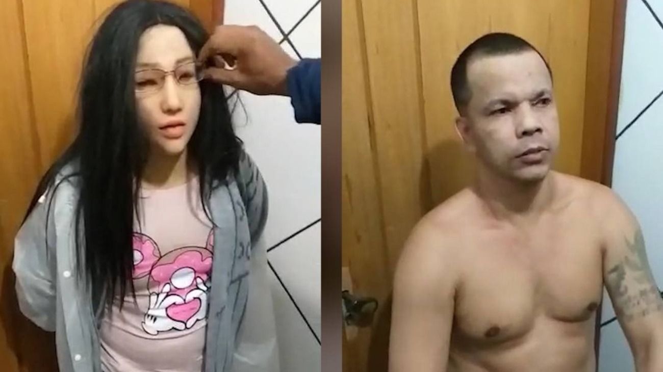 Narco brasilero quiso fugarse de prisión disfrazado de su hija adolescente