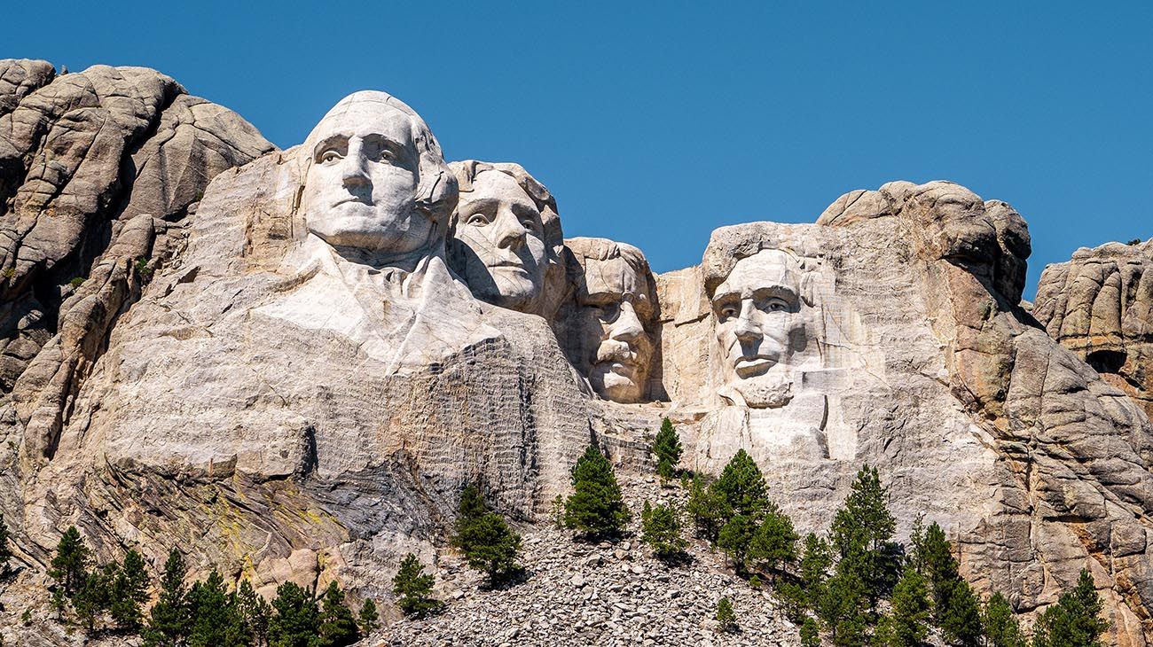 Cuatro presidentes de Estados Unidos renacieron sobre el Monte Rushmore