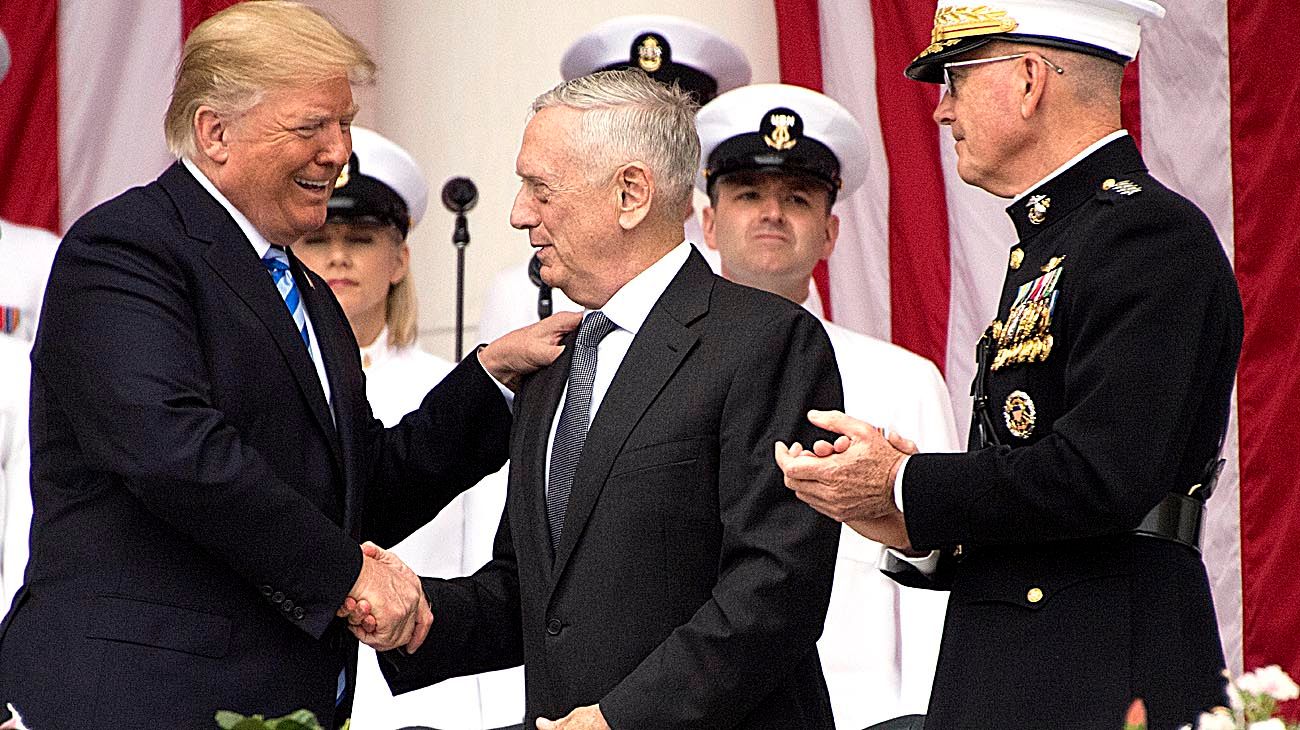 Trump relaja el músculo militar de Estados Unidos