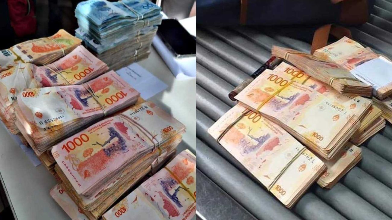 Sospechoso hallazgo: viajaban a Uruguay con más de ocho millones de pesos