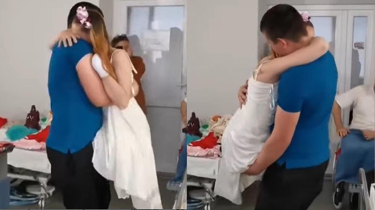 El emotivo video de la enfermera ucraniana que perdió las piernas