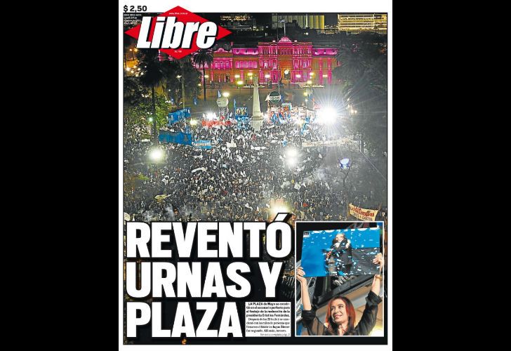 LIBRE: Reventó urnas y plaza