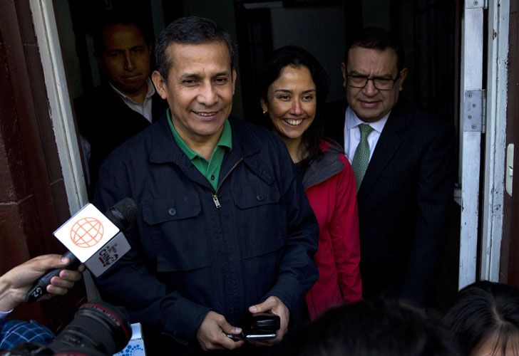 Detuvieron al ex presidente peruano Humala y a su mujer