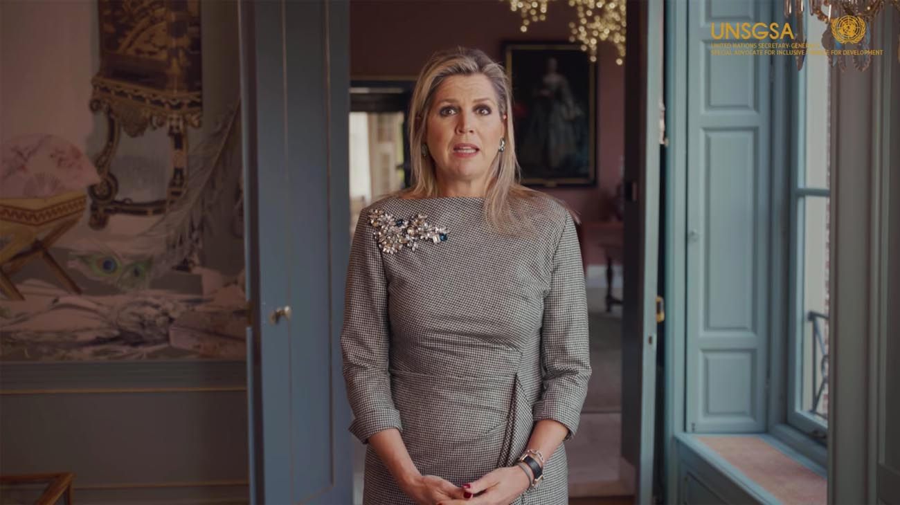 Máxima de Holanda: "La inclusión financiera logra la pobreza cero, eliminar el hambre y el crecimiento económico"