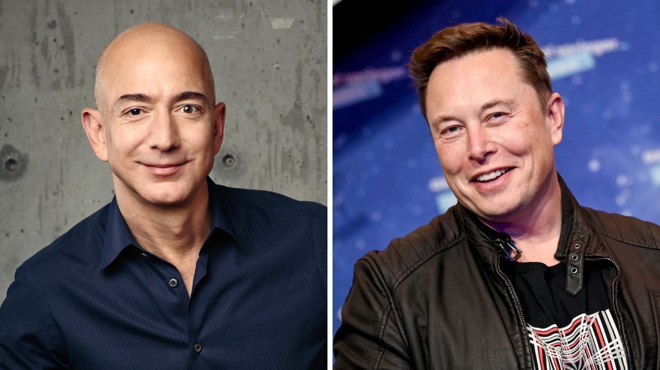 Por qué en el mandato de Trump los multimillonarios Bezos y Musk están en números rojos