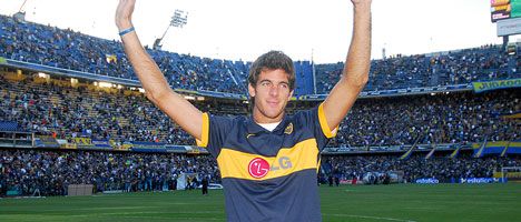 Del Potro, un boquense de lujo