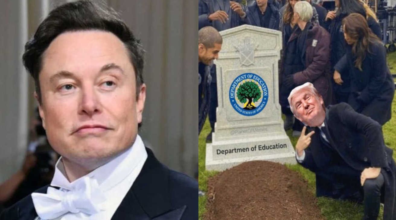 Musk festejó con memes en redes los recortes de Trump al sistema educativo estadounidense