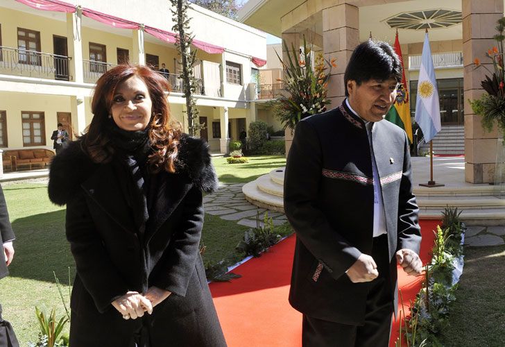 CFK y Evo firmaron acuerdos en elegante hotel