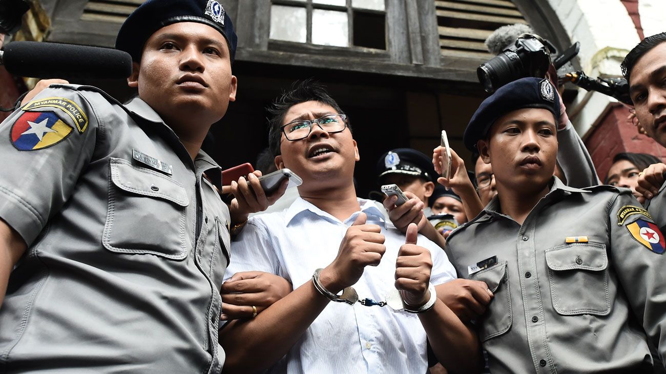 Condena a periodistas en Myanmar