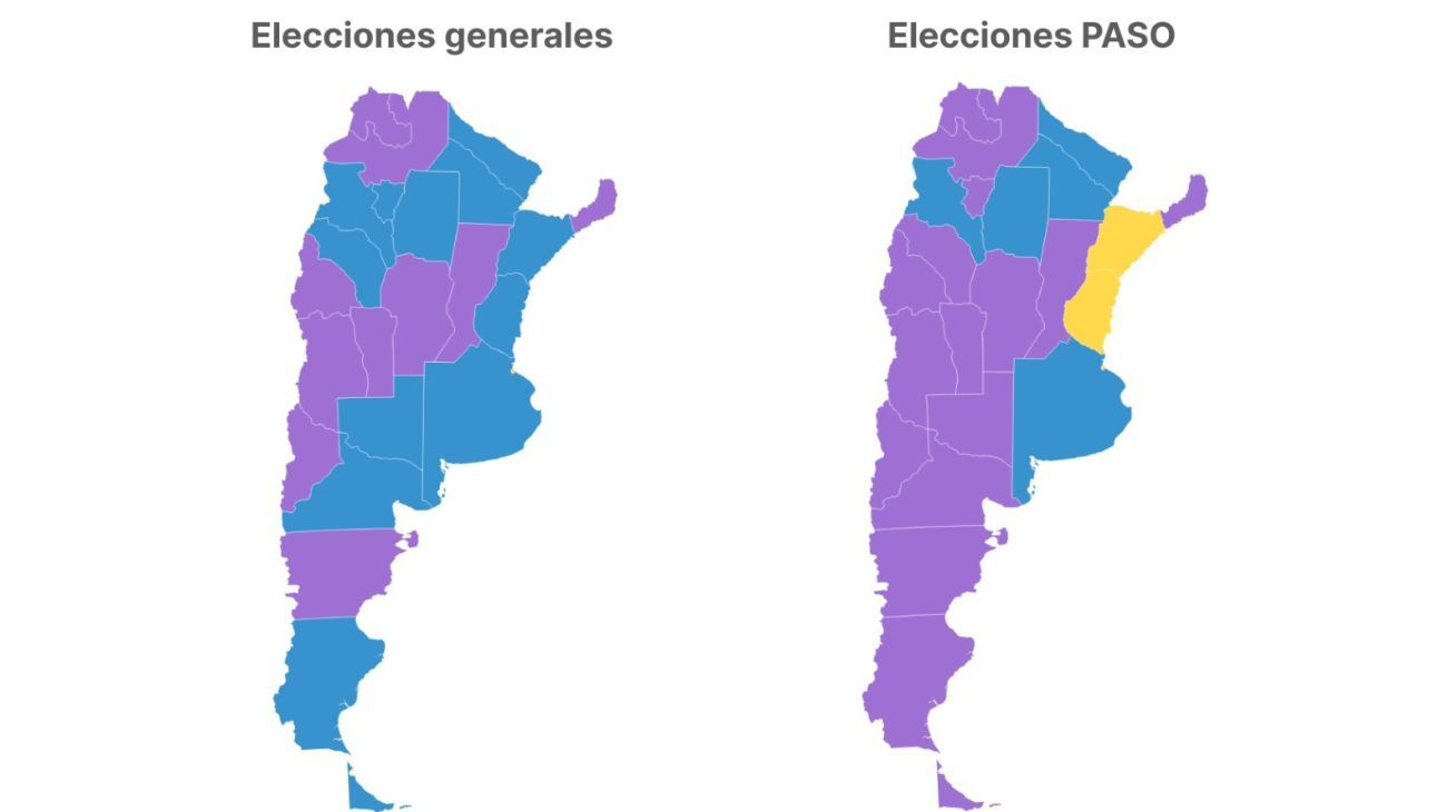 El mapa de las elecciones generales