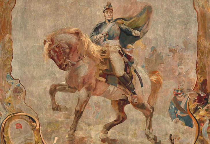 El histórico tapiz del General San Martín, restaurado y en el Bellas Artes