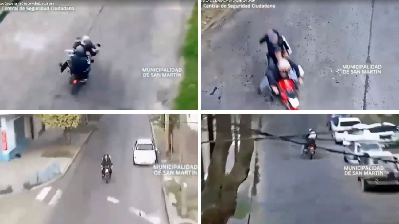 Villa Ballester: impactante video de la persecución que terminó en un violento choque