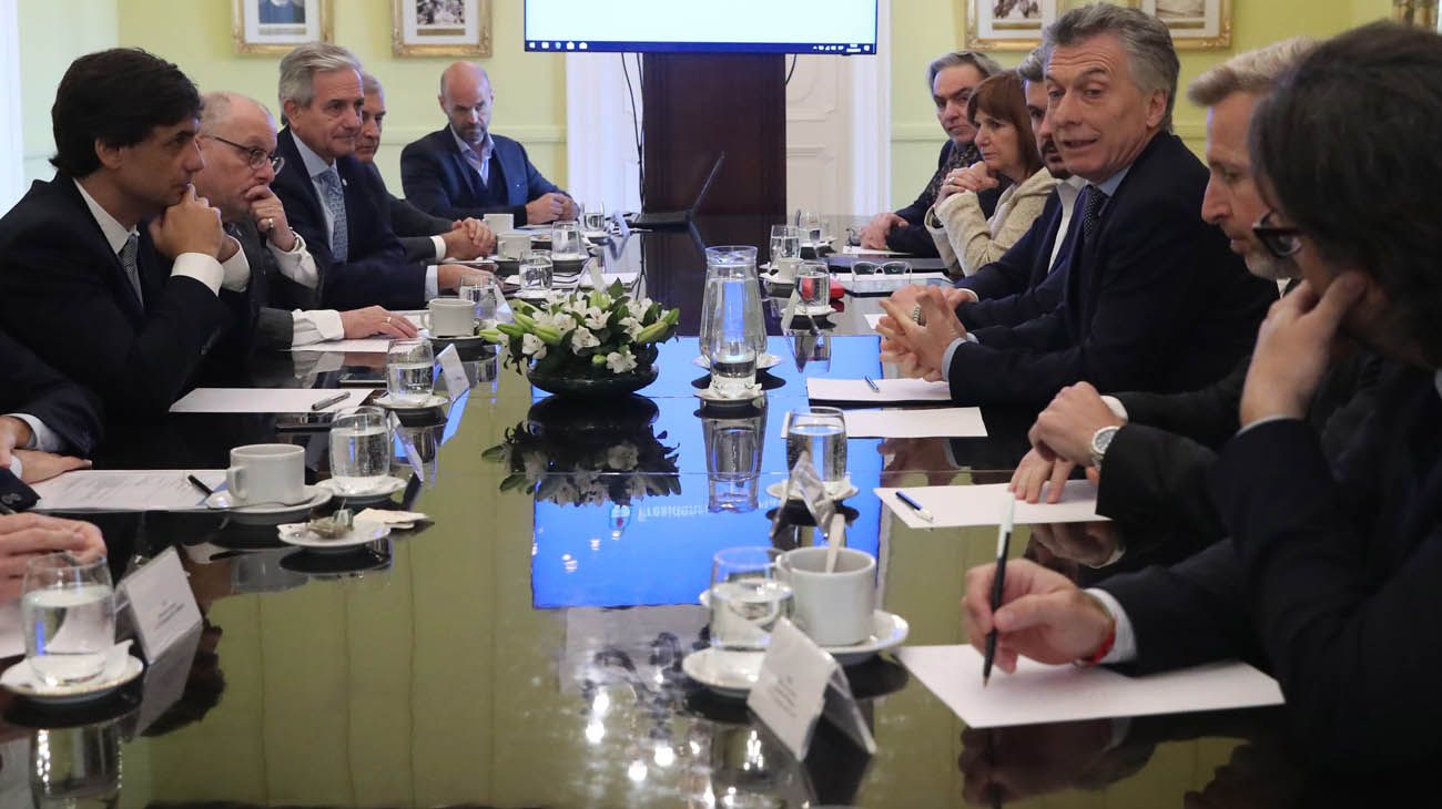 Tras los anuncios, Mauricio Macri encabezó una reunión de Gabinete