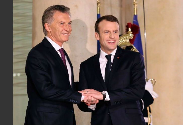 Sarkozy, Macron y Macri
