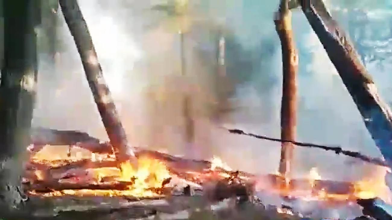 Incendios en Tierra del Fuego: las fuertes ráfagas de viento complican el operativo