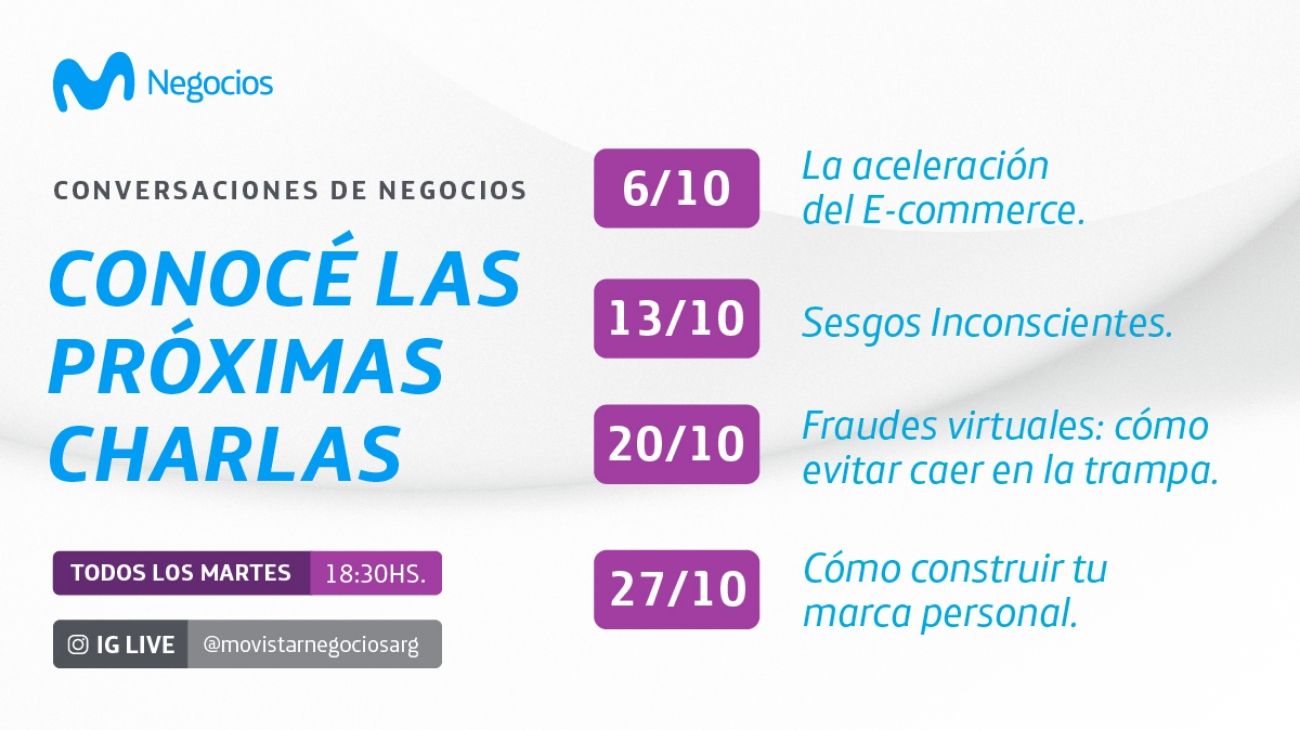 Movistar Negocios presenta un nuevo ciclo de charlas para emprendedores