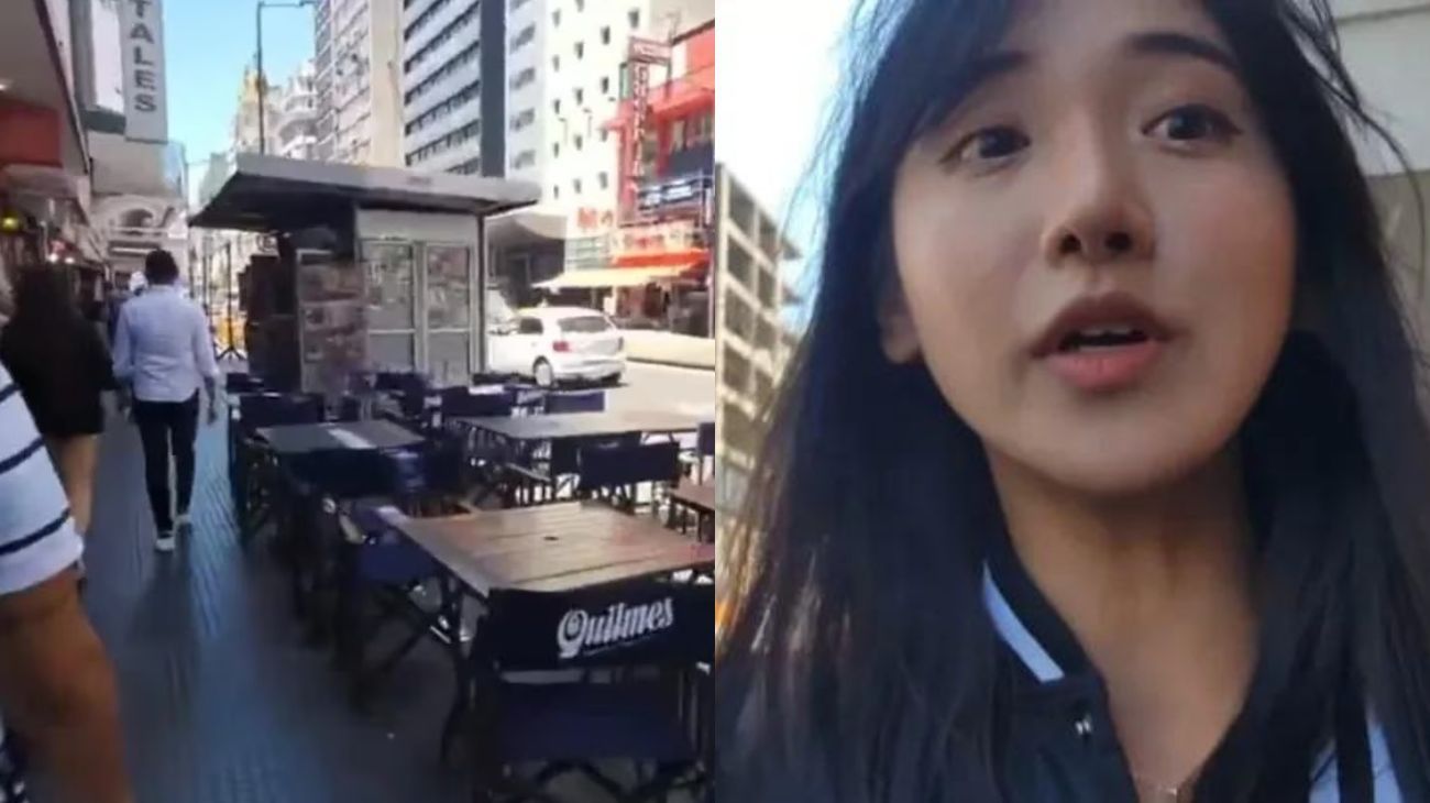 Vídeo: asaltaron a una influencer coreana mientras transmitía su paseo por Avenida Corrientes
