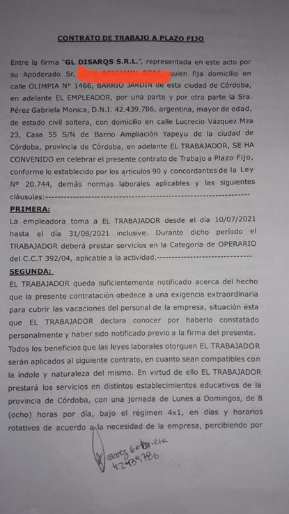 “Los que tienen un año o año y medio y responden al gremio, quedarán efectivos”