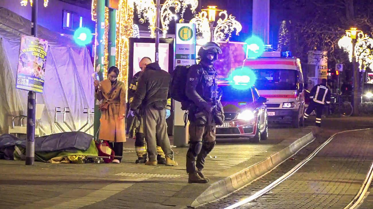 Atropello masivo en un mercado de navidad de Alemania dejó al menos un muerto y más de 60 heridos