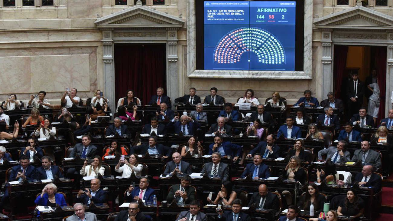 Diputados: en un tenso clima, se aprobó el proyecto de Ficha Limpia, que pasa al Senado