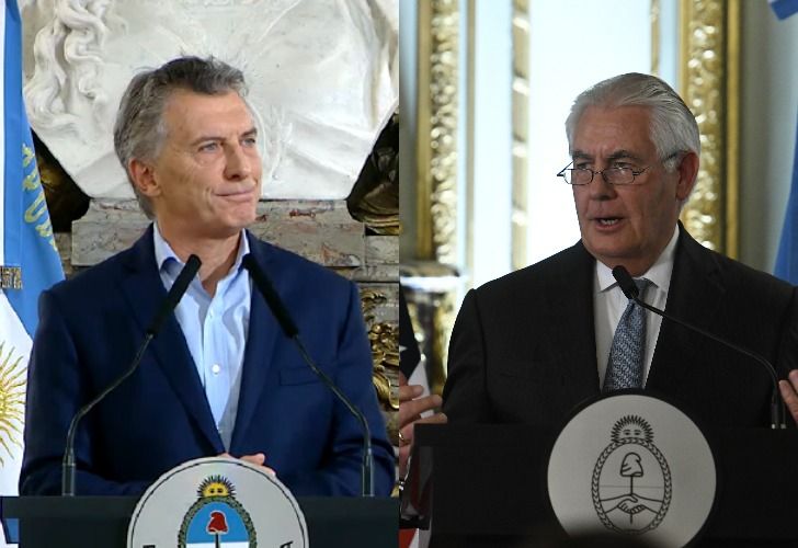 Macri recibe en Olivos a Tillerson, secretario de Estado de EE.UU.