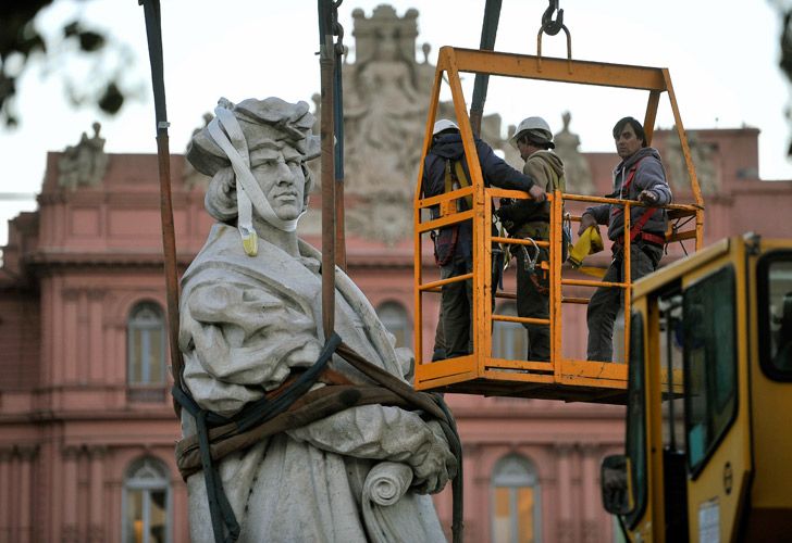 Acordaron el destino final del monumento a Cristóbal Colón