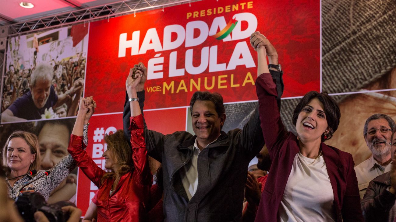 Fernando Haddad pidió "unir a los demócratas" contra Jair Bolsonaro en segunda vuelta