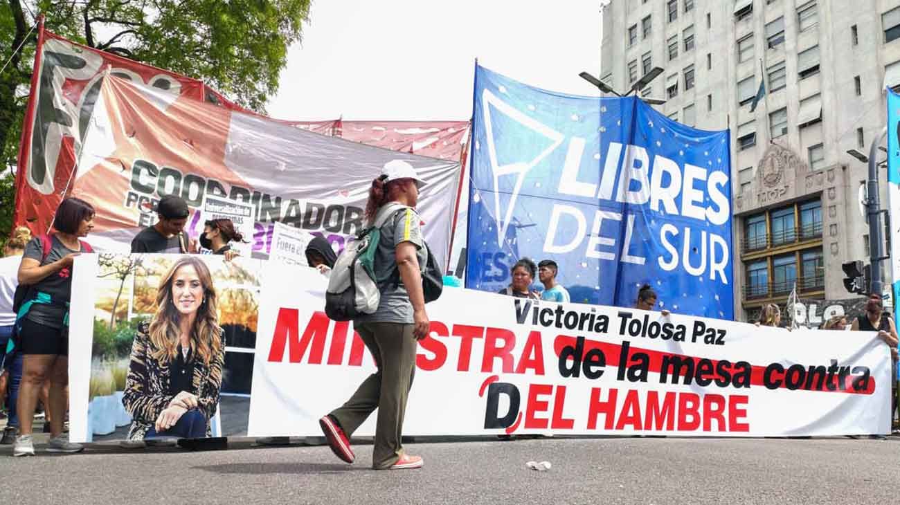 Los reclamos de Unidad Piquetera a Tolosa Paz: "No estamos de acuerdo con el bono ni con la paz social"