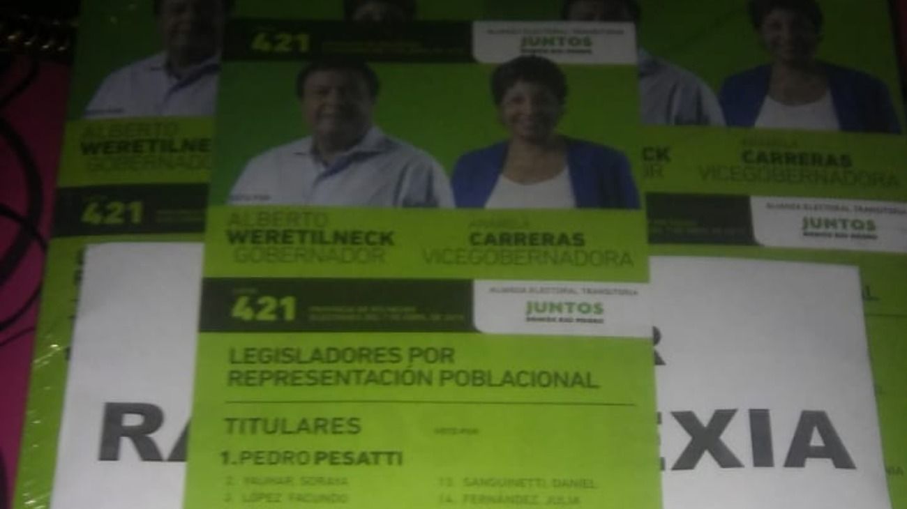 Weretilneck ya había impreso sus boletas antes de conocer el fallo de la Corte