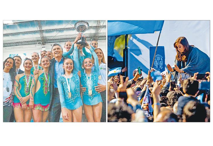 A sólo 10 kilómetros de distancia, Macri y CFK se cruzaron críticas y chicanas