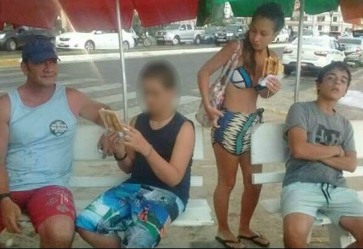 La foto de las vacaciones de la familia Galarza con Fernando Pastorizzo