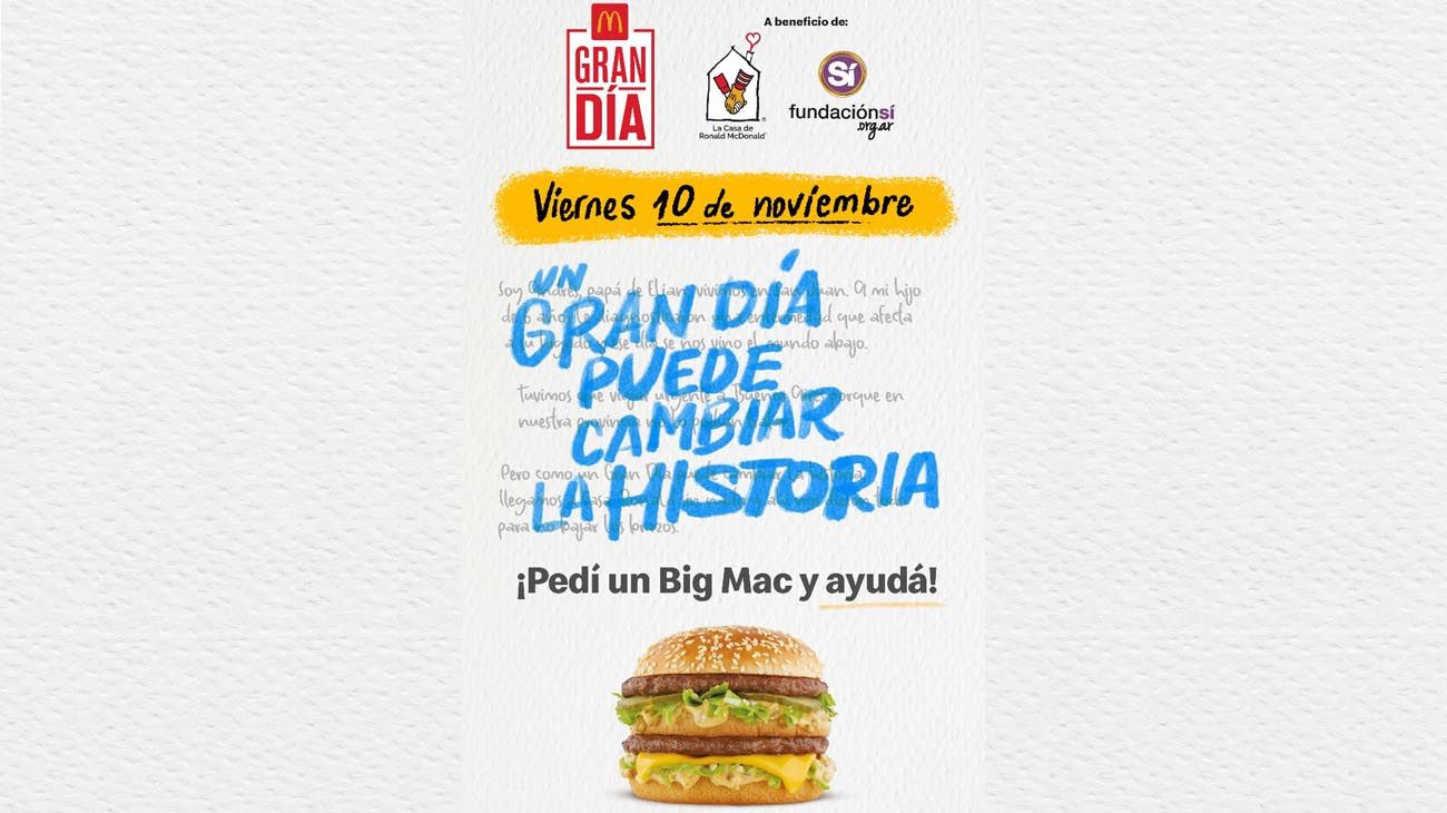 Llegó el Gran Día: McDonald’s te invita a ayudar