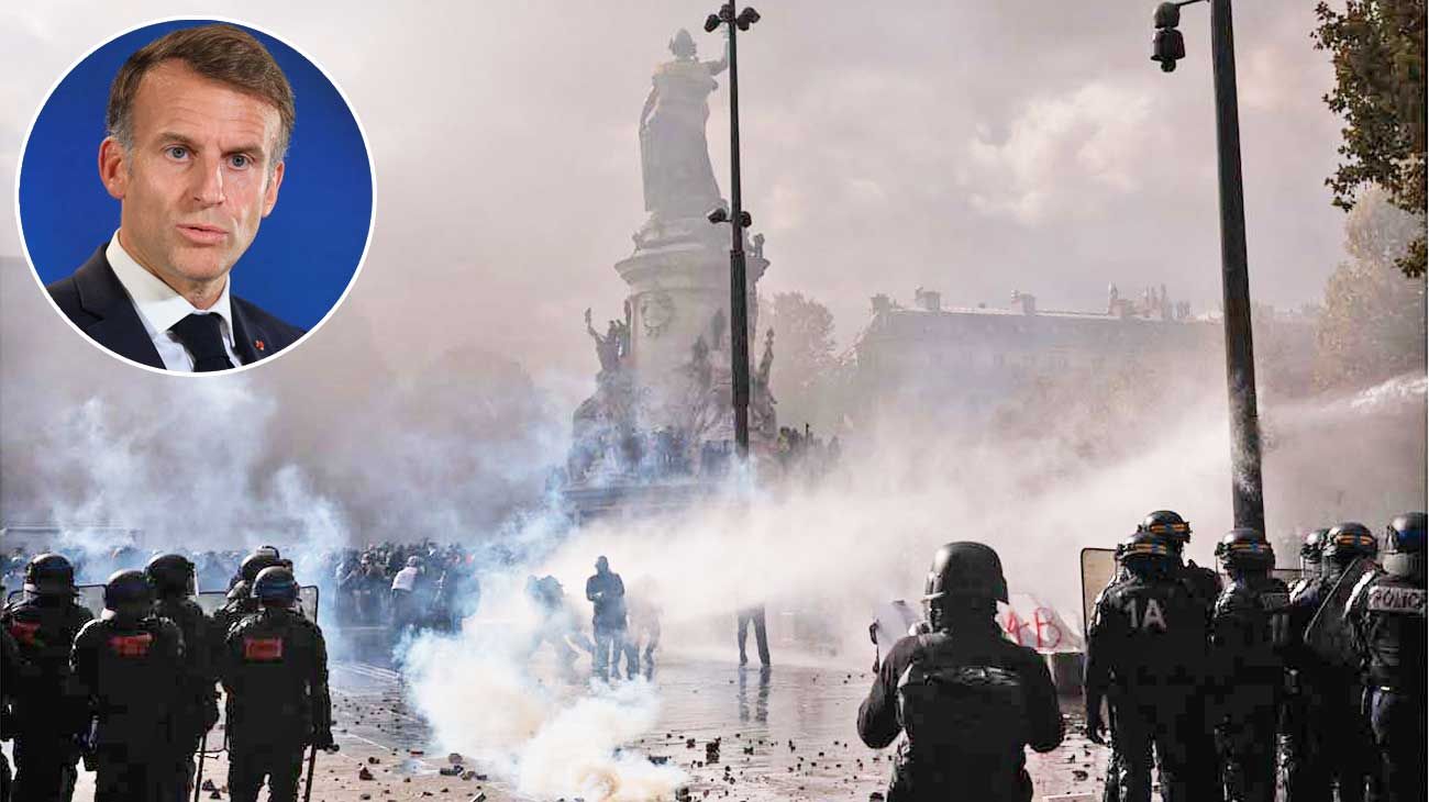 Violentas protestas en Francia contra el gobierno de Macron
