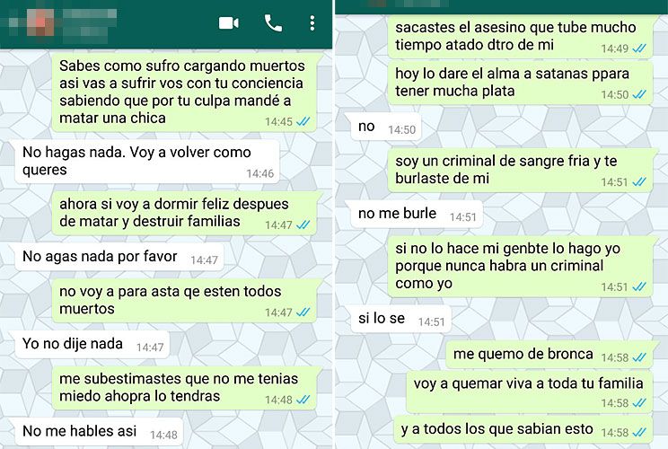 Las amenazas del Loco César: “No voy a parar hasta que estén todos muertos”