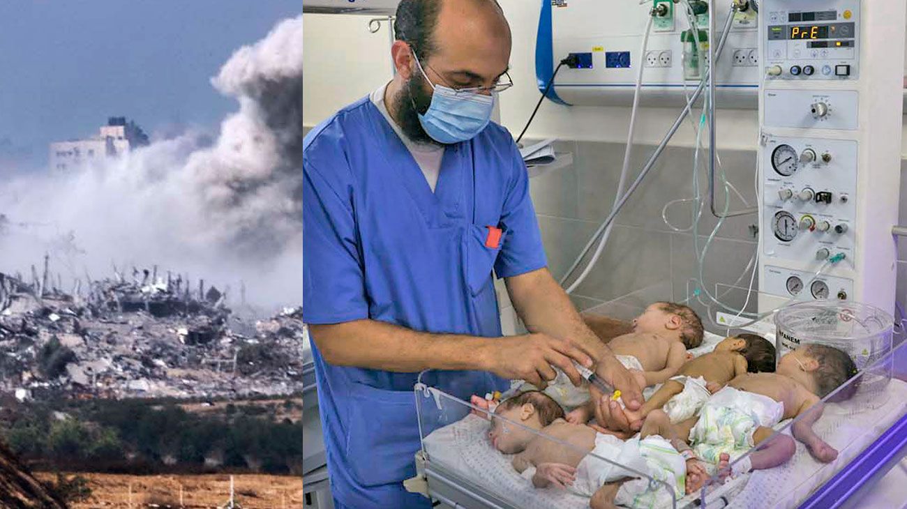 Evacuaron 33 bebés del hospital en el que sus soldados buscan estructuras de Hamas