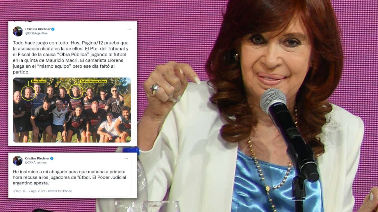 Cristina Kirchner denunció que juez y fiscal "juegan en el mismo equipo": "El Poder Judicial apesta"