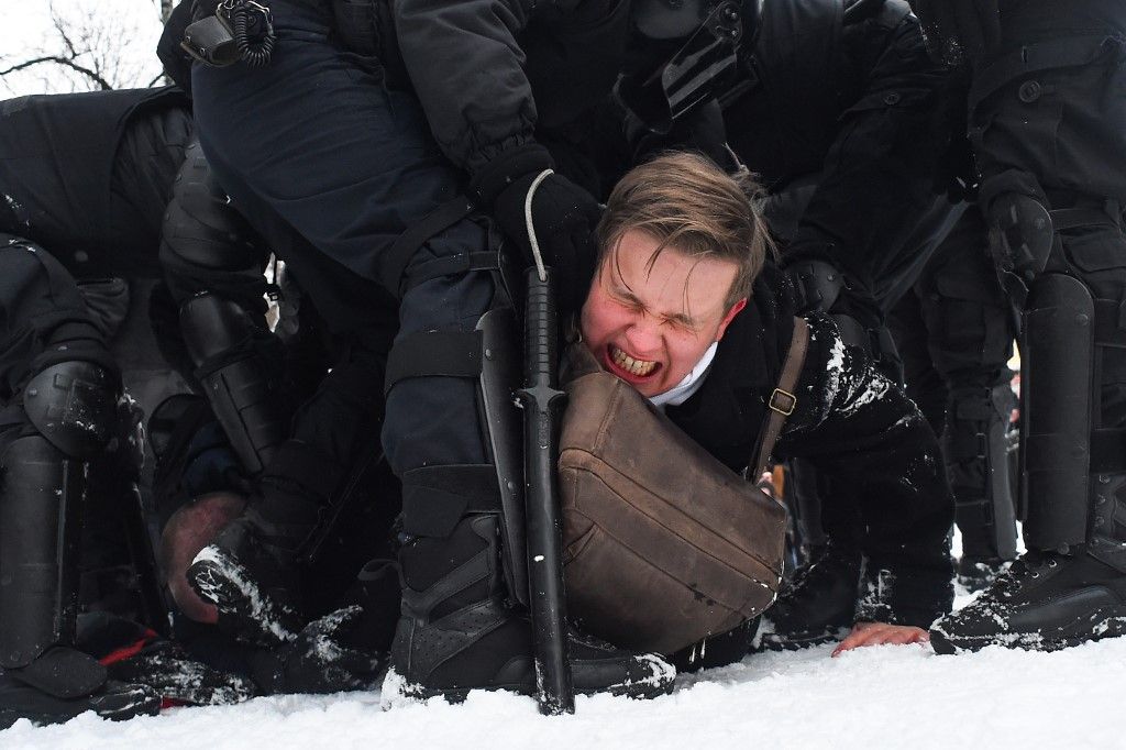 Rusia: más de 4.400 personas detenidas en protestas por la libertad de Navalni